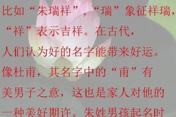 朱姓男孩名字解析：如何选择合适的名字