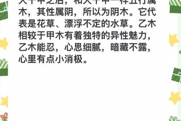 乙木之命的性格特点与命运走向
