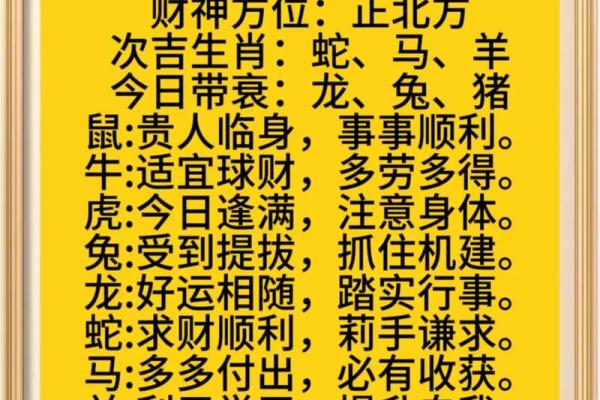 今日运程预测：生肖运势全面分析